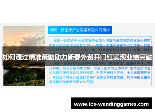 如何通过精准策略助力新春外贸开门红实现业绩突破