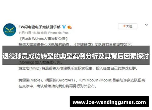 退役球员成功转型的典型案例分析及其背后因素探讨